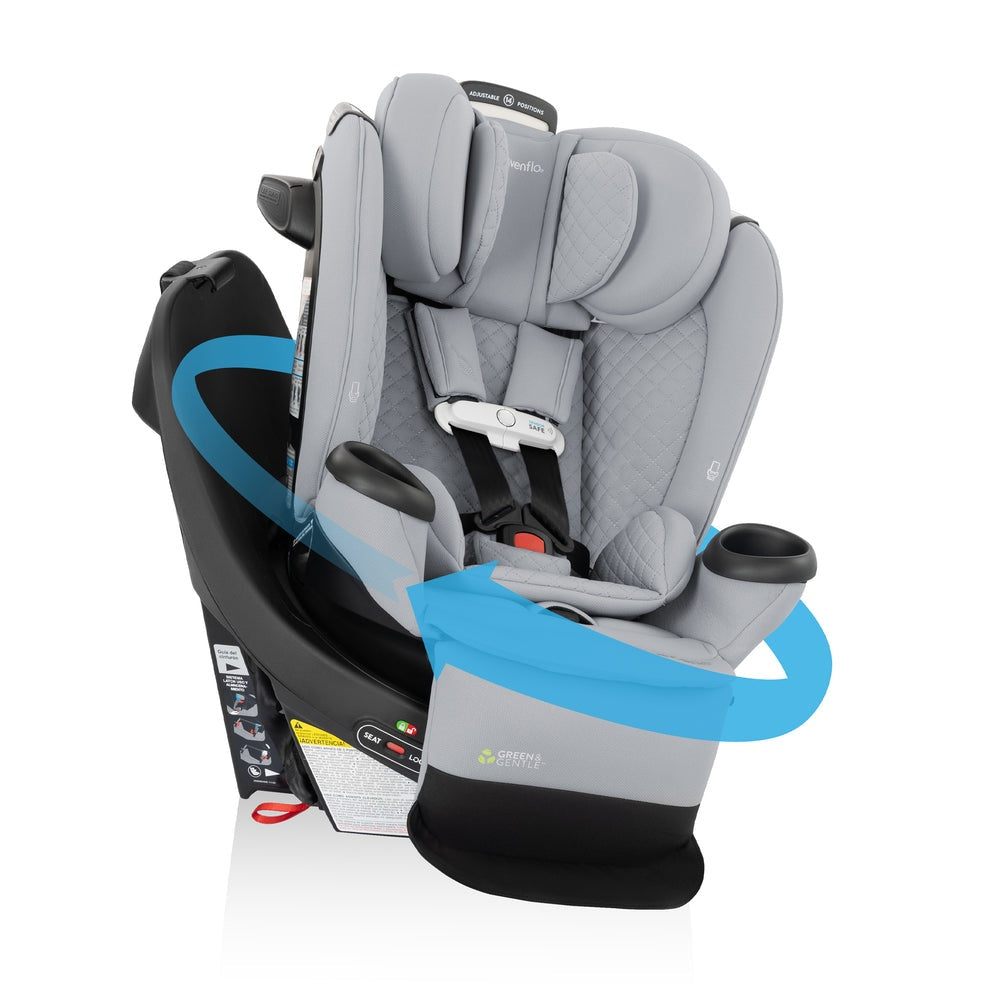 Evenflo Gold Revolve360 Extend All-in-One Rotational Convertible Car Seat with SensorSafe
