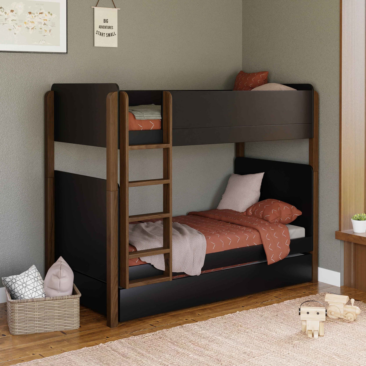 TipToe Convertible Bunk Bed Beds - Bunk Babyletto