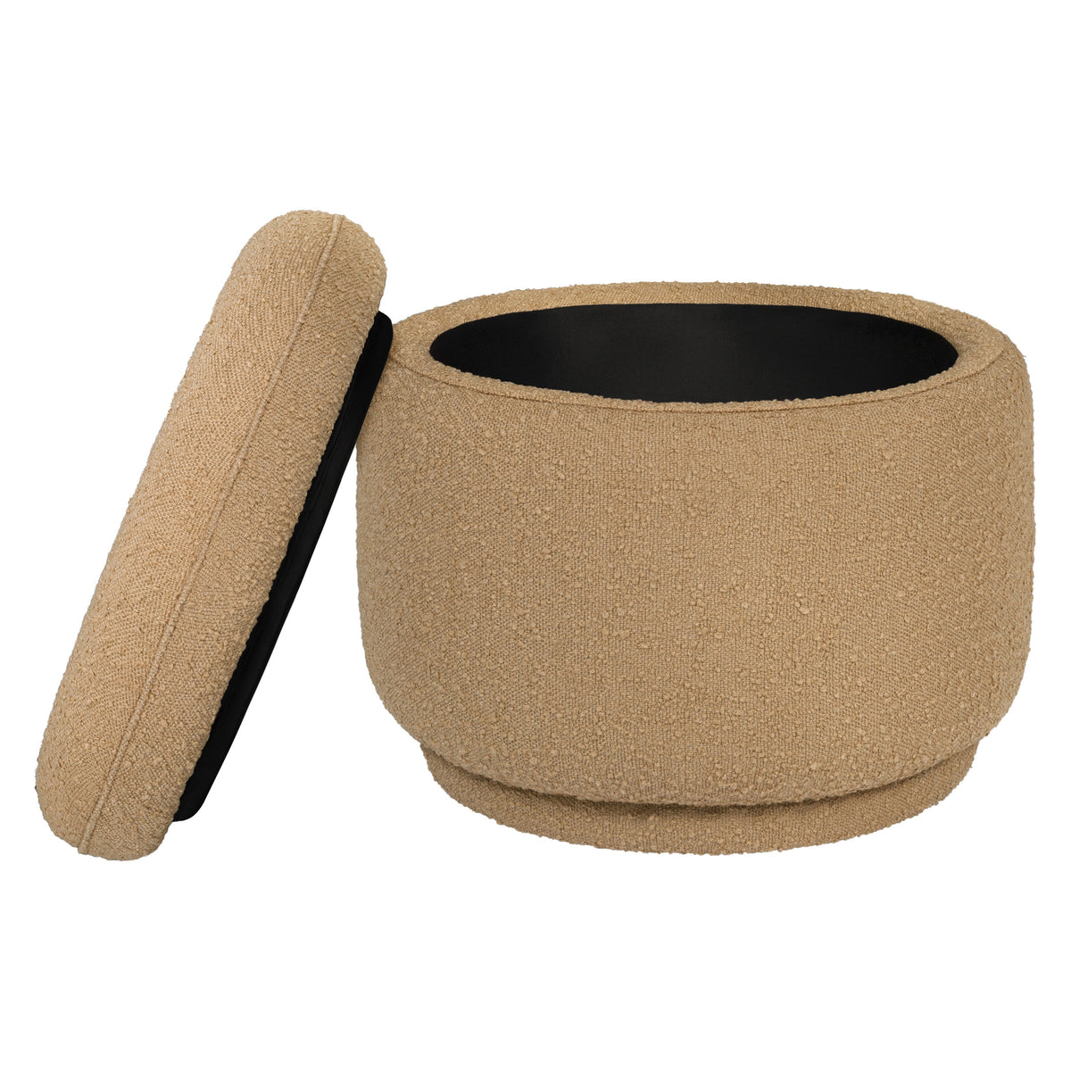 Enoki Storage Ottoman in Boucle Ottomans Babyletto