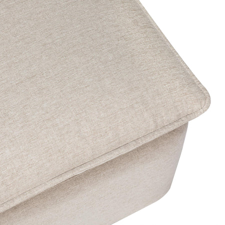 Cali Storage Ottoman in Eco-Performance Fabric | Water Repellent & Stain Resistant Ottomans Babyletto
