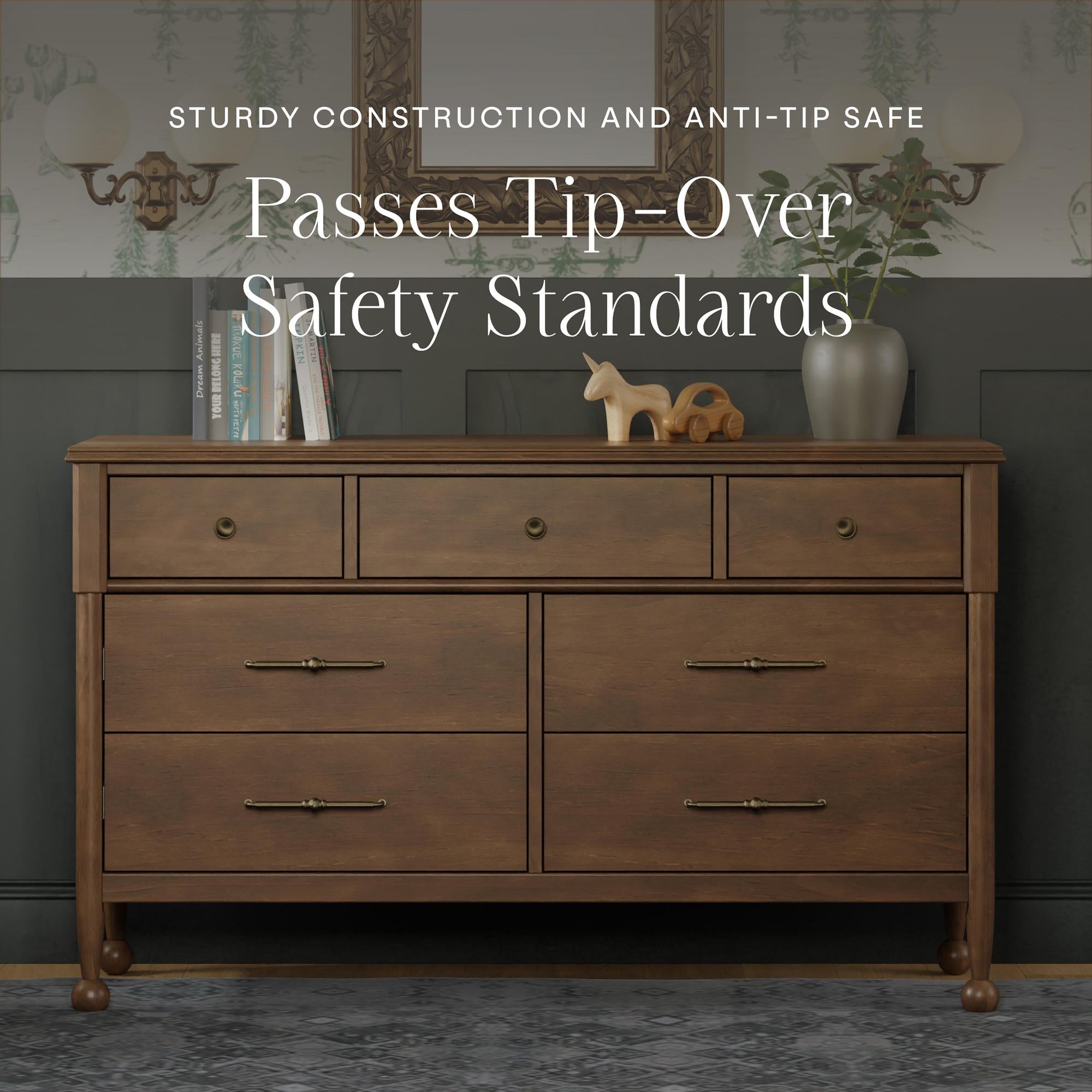 Namesake Alouette 7-Drawer Wide Dresser (56”) Dressers Namesake