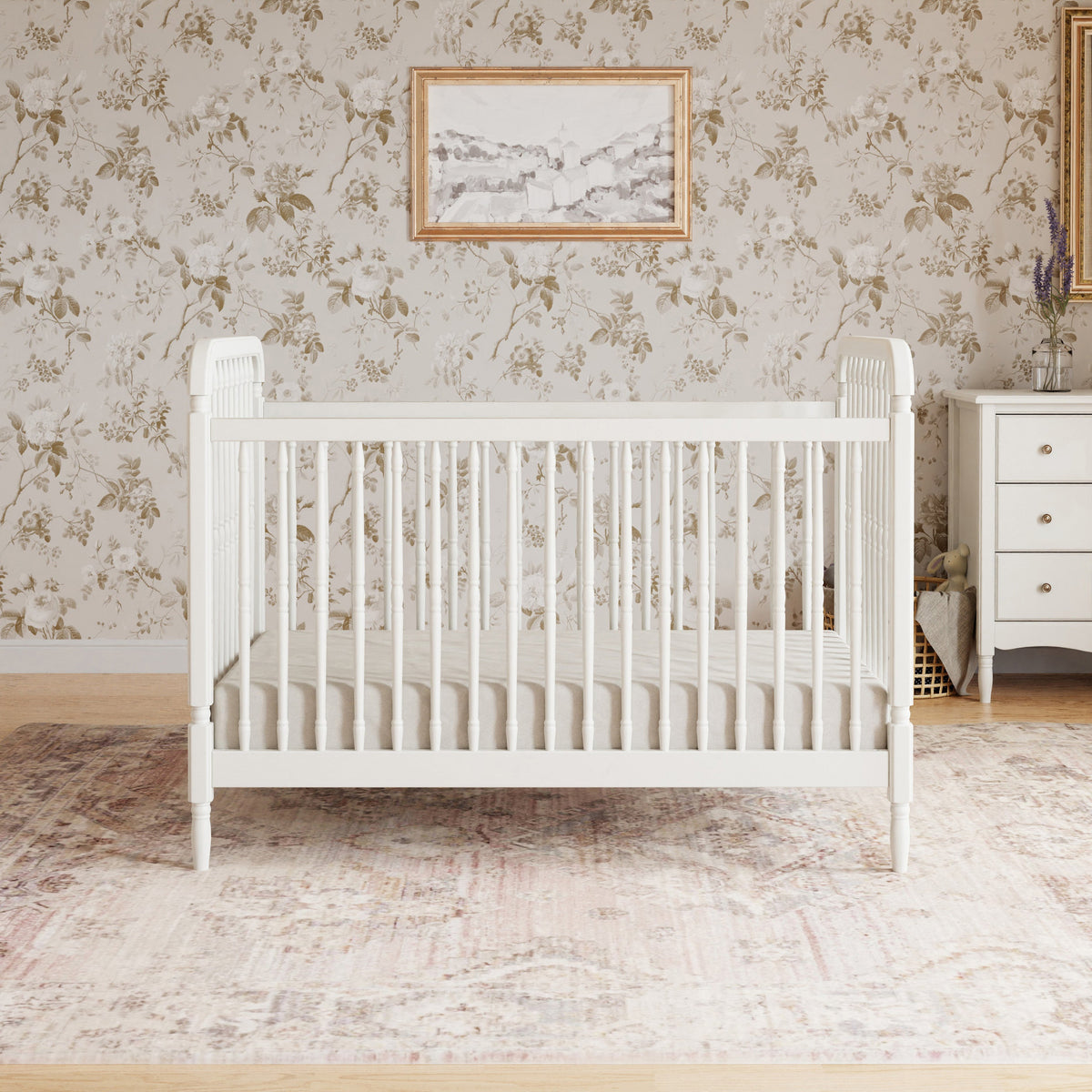 Liberty 3-in-1 Convertible Spindle Crib with Toddler Bed Conversion Kit Convertible Cribs Namesake