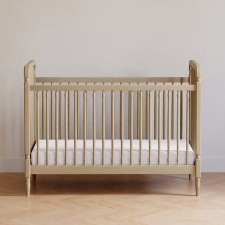 Liberty 3-in-1 Convertible Spindle Crib with Toddler Bed Conversion Kit Convertible Cribs Namesake Washed Pine