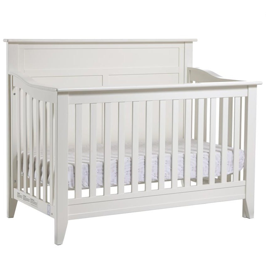Napoli Flat-Top Forever Crib Convertible Cribs Pali White