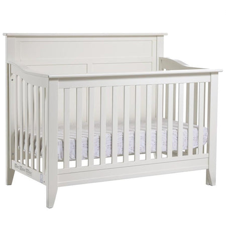 Napoli Flat-Top Forever Crib Convertible Cribs Pali White