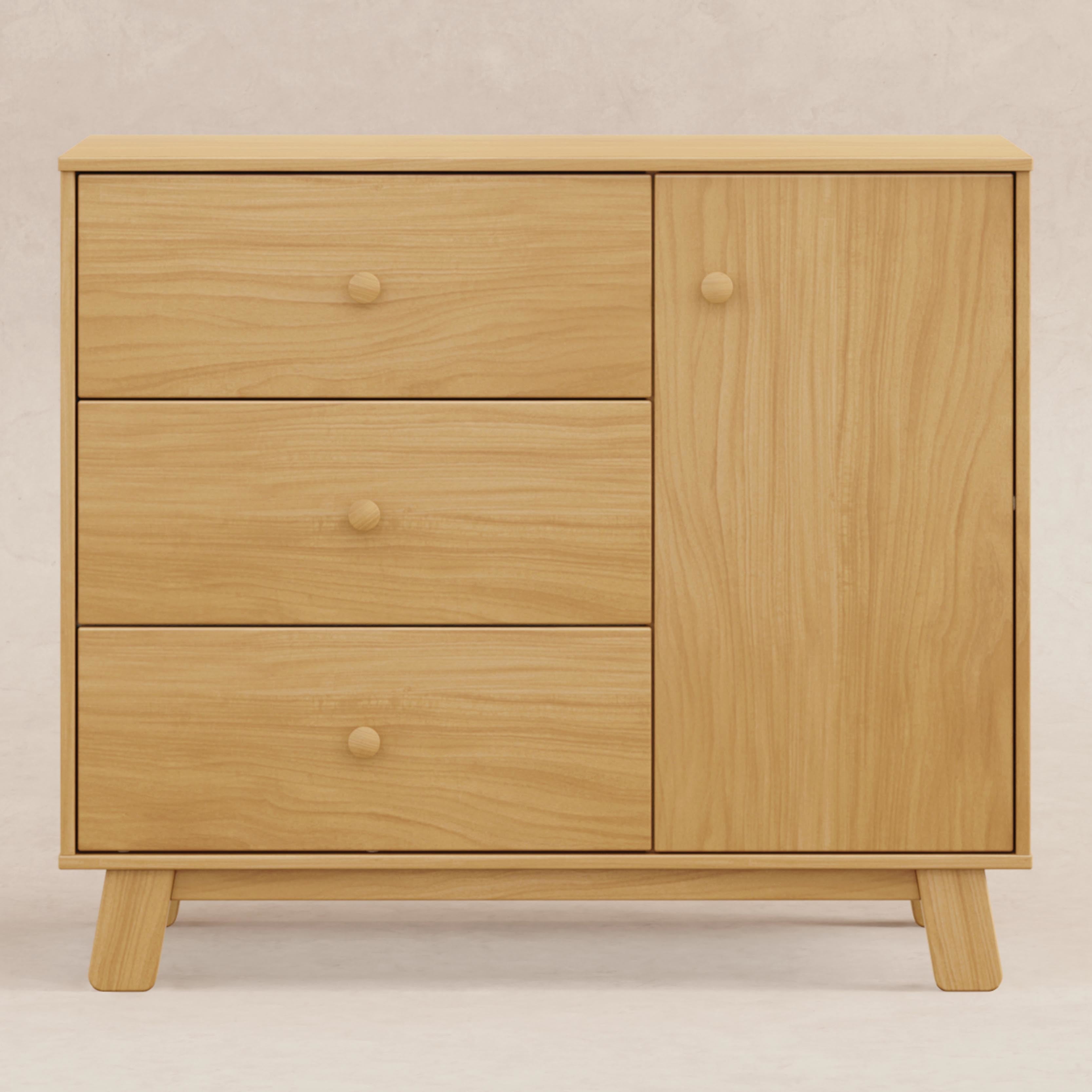 Hudson Modern 3-Drawer Dresser Dressers Babyletto Honey