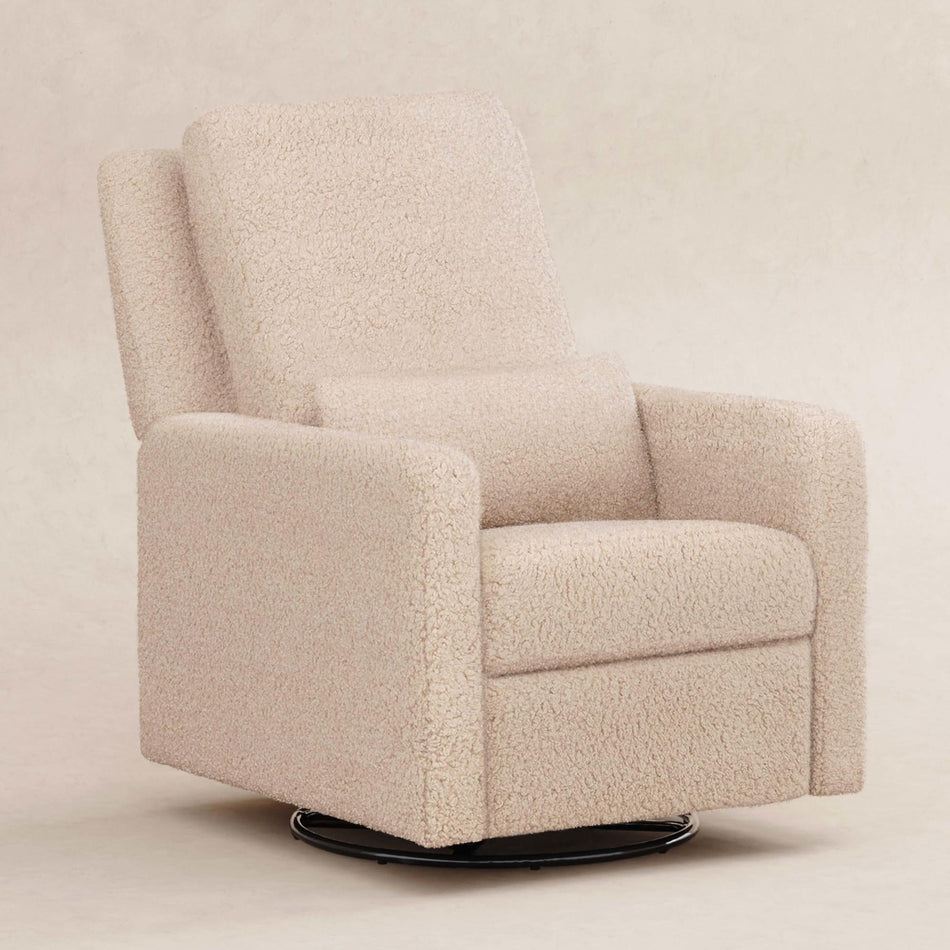 Sigi Recliner and Swivel Glider in Shearling Gliders & Rockers Babyletto Chai Shearling