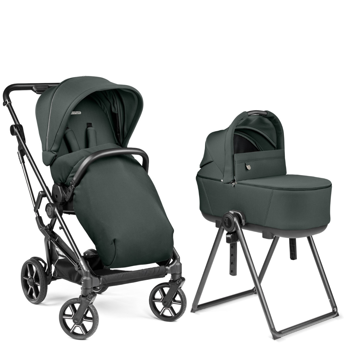 peg perego culla stroller Vivace Stroller + Culla Flex Bassinet with Stand