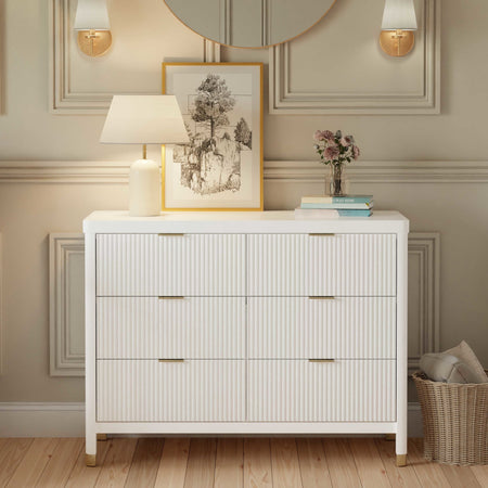 Brimsley Tambour 6-Drawer Dresser Dressers Namesake