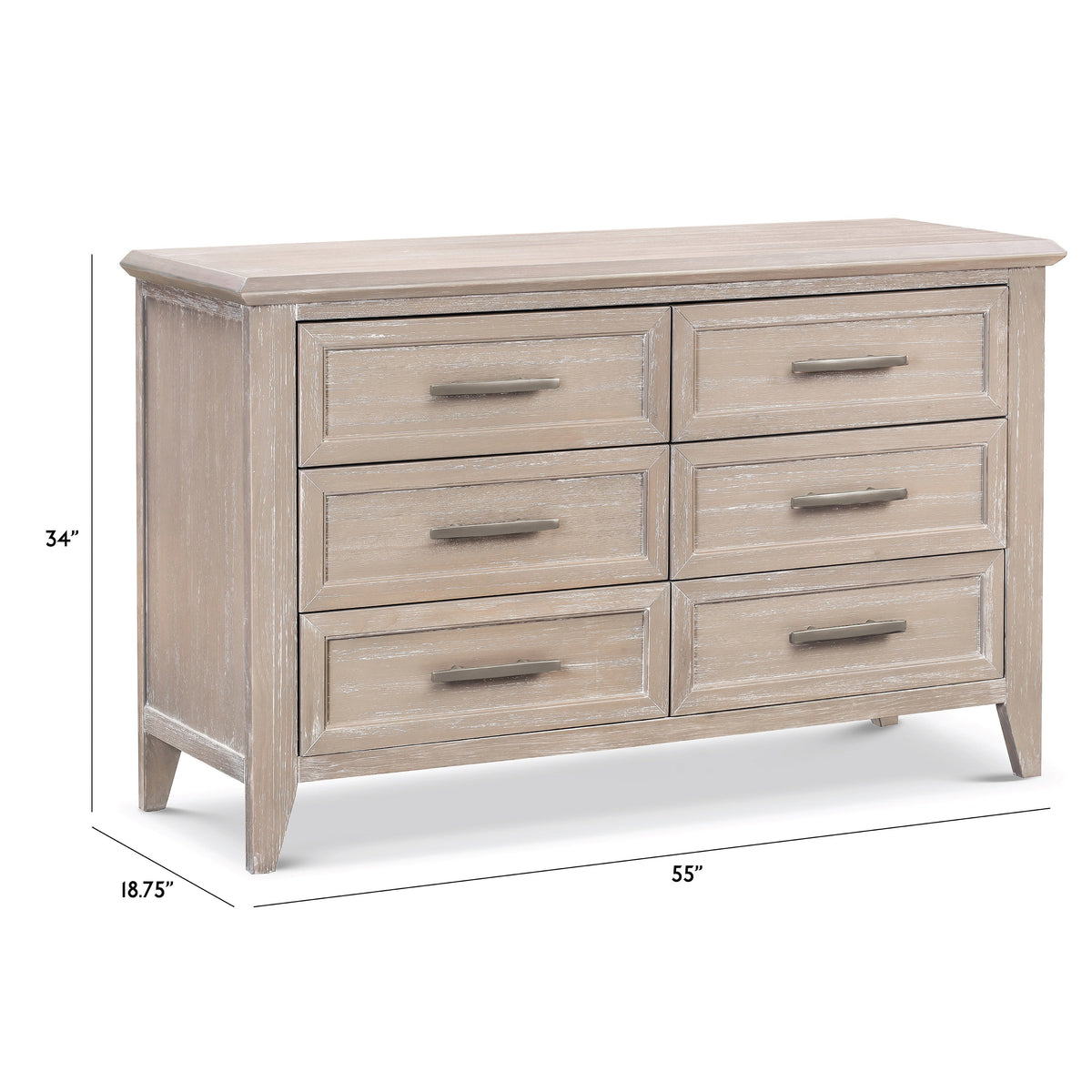 Monogram by Namesake Beckett 6-Drawer Double Dresser Monogram by Namesake Beckett 6-Drawer Double Dresser