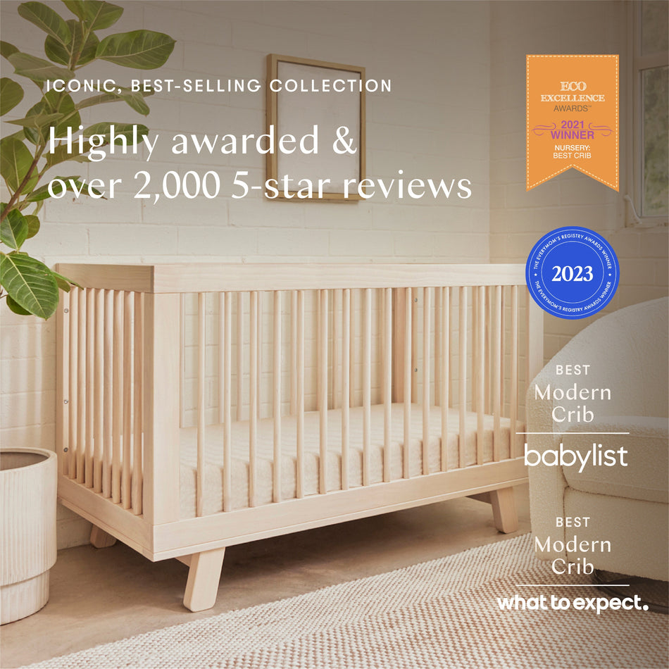 Hudson 3-in-1 Convertible Crib with Toddler Bed Conversion Kit