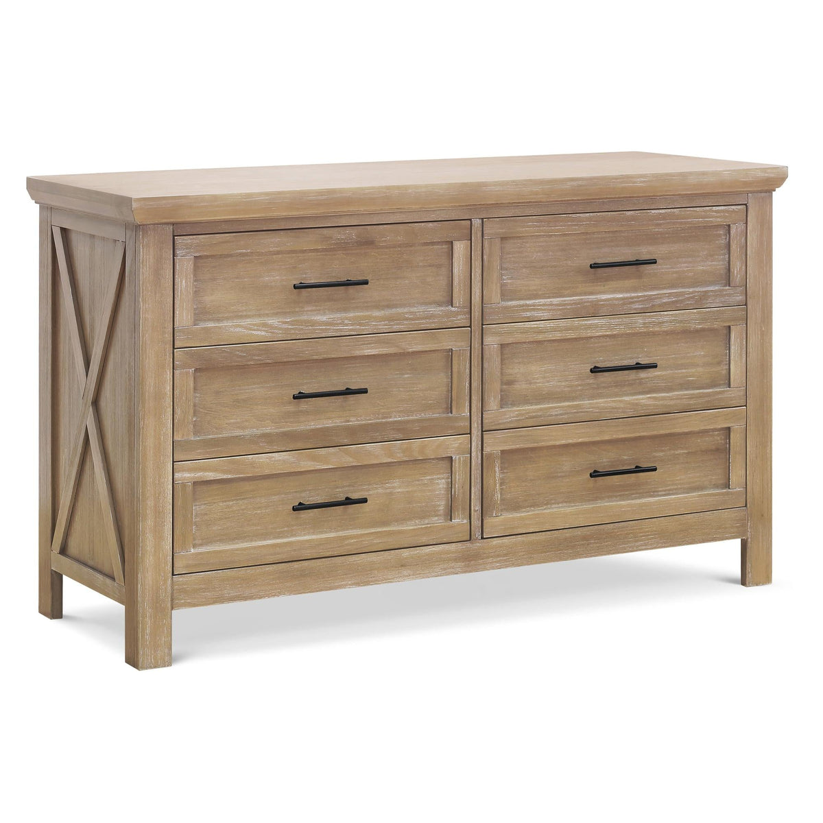 Monogram Emory Farmhouse 6-Drawer Dresser Weathered Charcoal