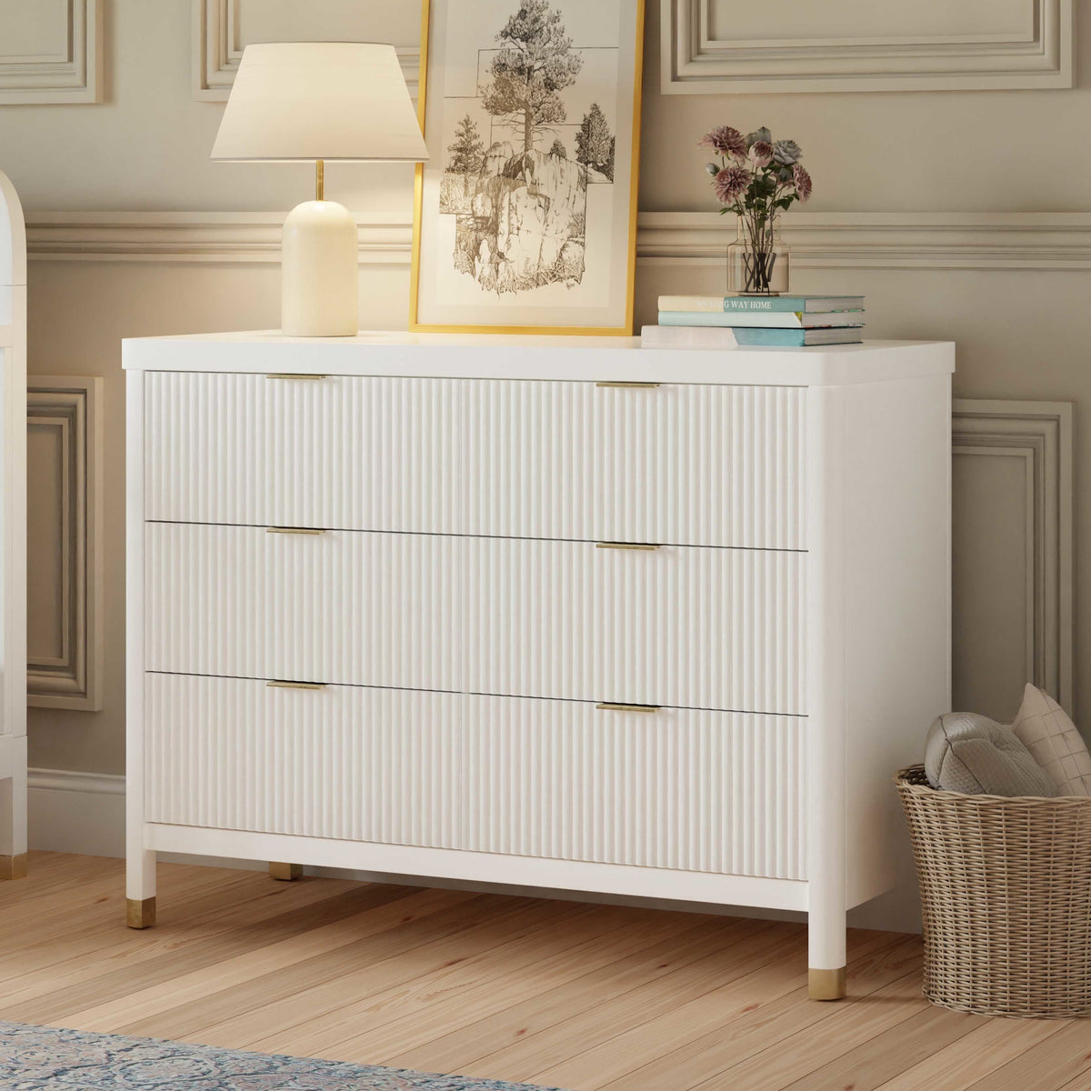 Brimsley Tambour 6-Drawer Dresser Dressers Namesake
