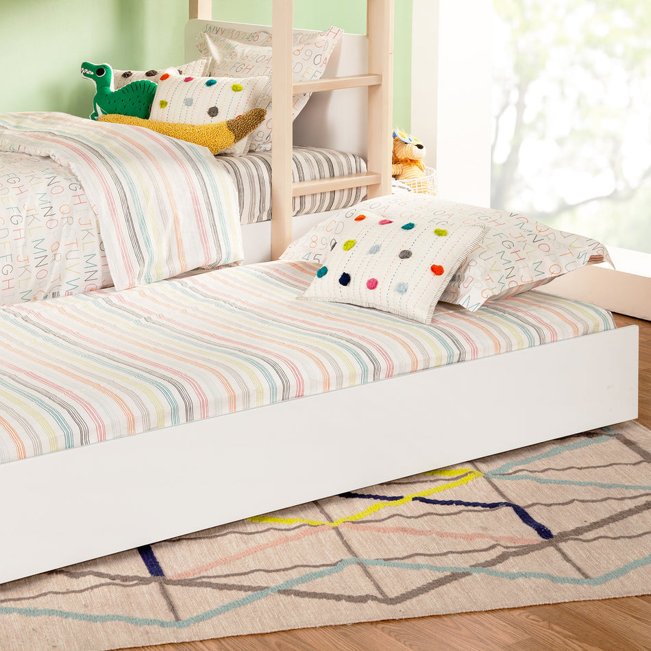 TipToe Twin Storage Trundle Bed
