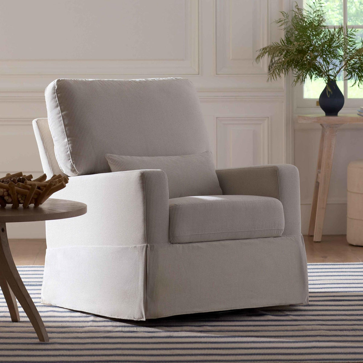 Crawford Pillowback Comfort Swivel Glider Gliders & Rockers Namesake