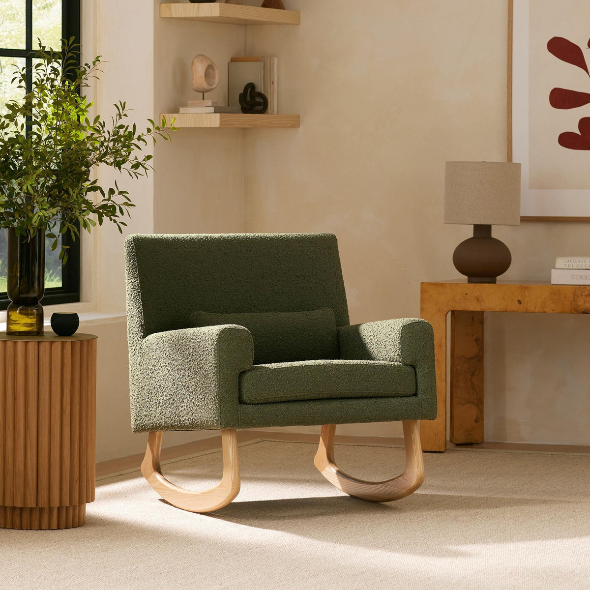 Sleepytime Rocker in Boucle Gliders & Rockers Babyletto