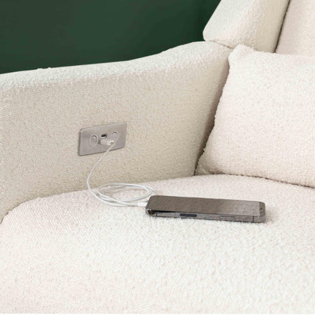 Kiwi Electronic Recliner and Swivel Glider with USB port Recliners Babyletto