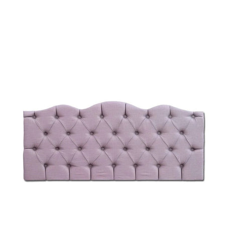 Cleopatra Tufted Convertible Crib, Double Dresser & Hutch - Solid White w/ Pink Tufting - Floor Model Crib Sets Romina Furniture