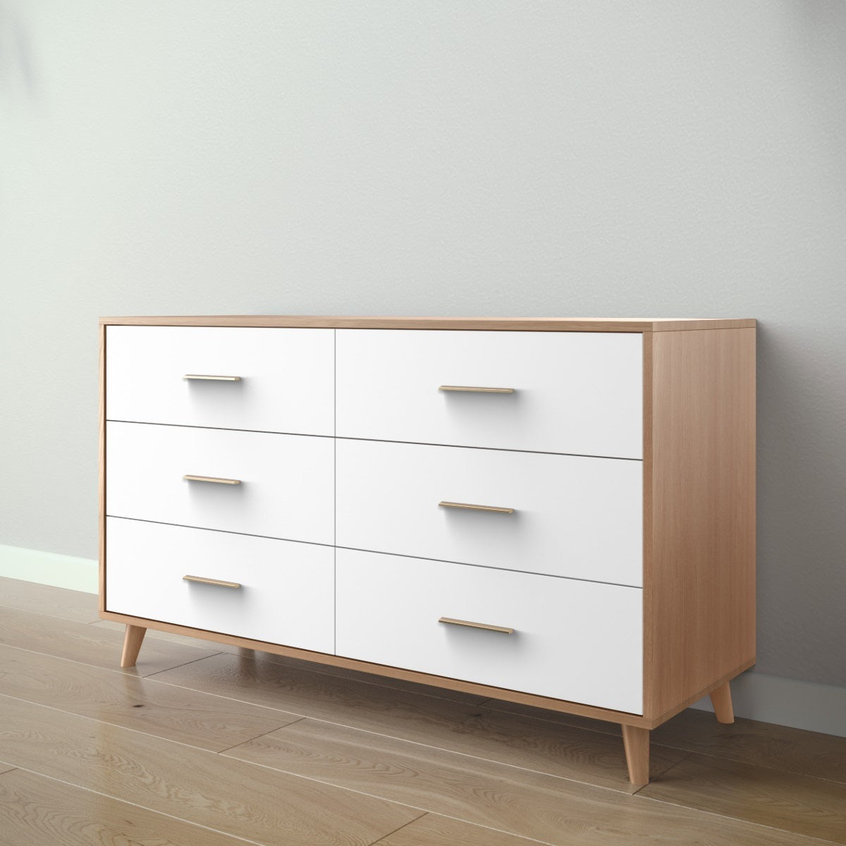 New York 6 Drawer Dresser Dressers Romina Furniture