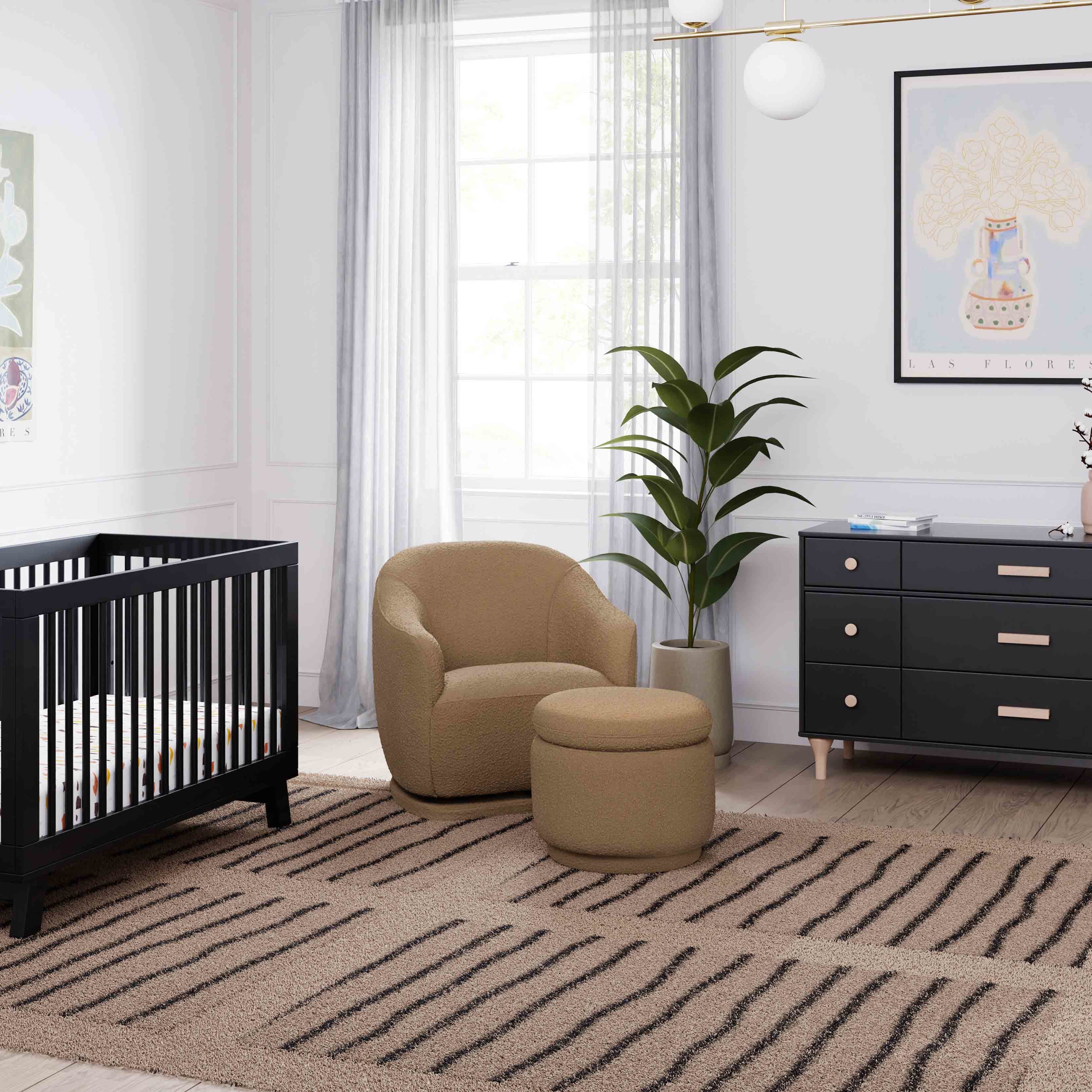 Enoki Storage Ottoman in Boucle Ottomans Babyletto