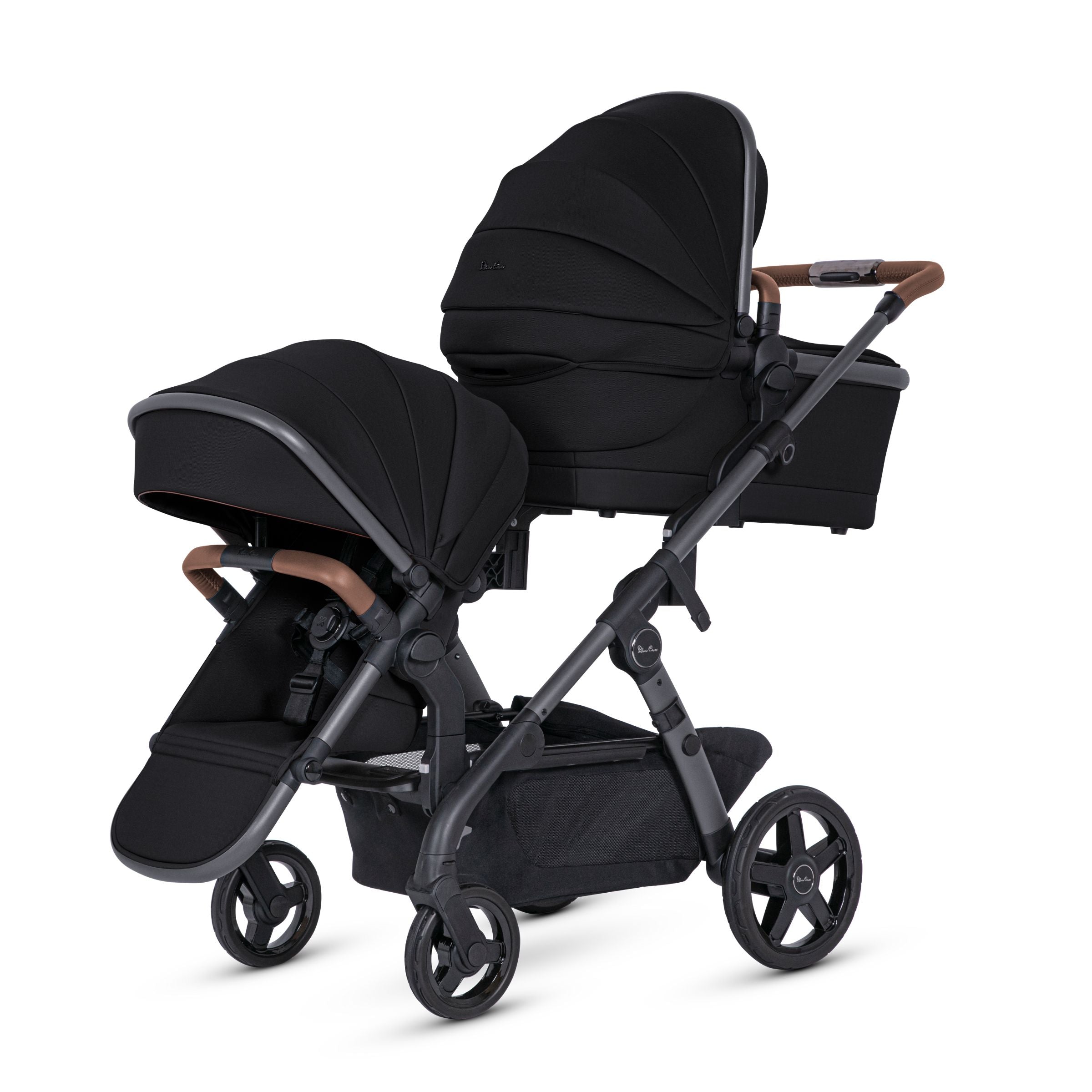 Silver Cross Wave 3 Single-to-Double Stroller - Caramel