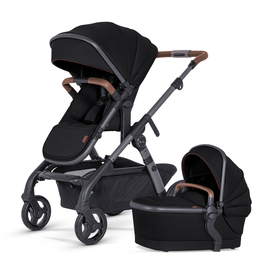 Wave 3 Single-to-Double Stroller - Floor Model - Store Pickup Only Strollers - Single Silver Cross Licorice