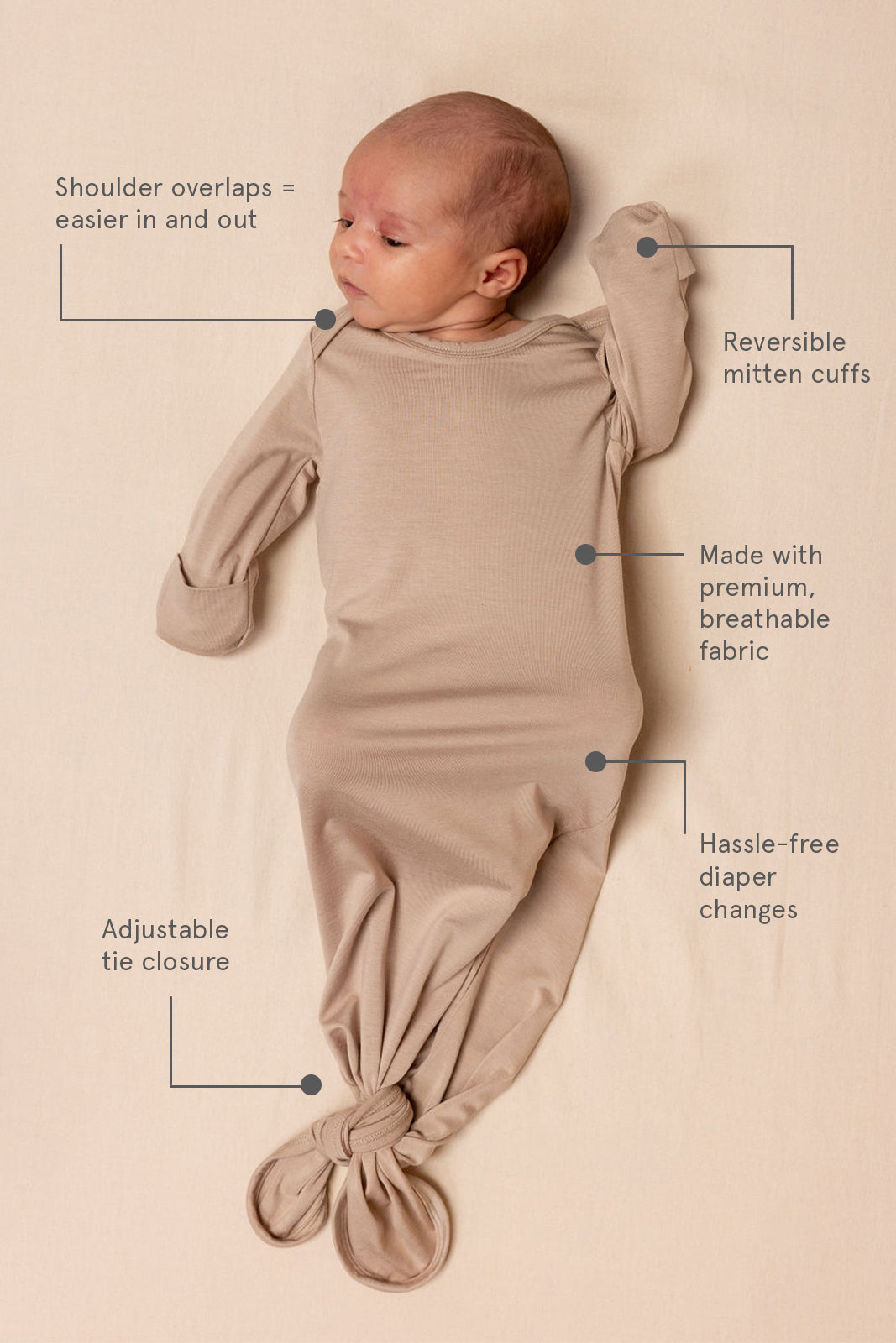 Desert Lark - CloudBlend™ Sleep Gown Clothing - Infant WildBird