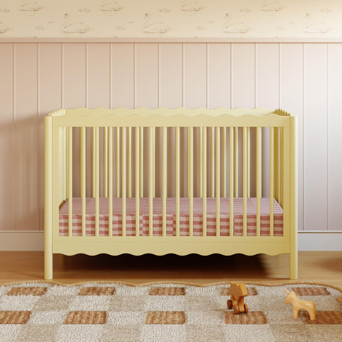 Babyletto Swell 4-in-1 Convertible Crib with Toddler Bed Conversion Kit Convertible Cribs Babyletto