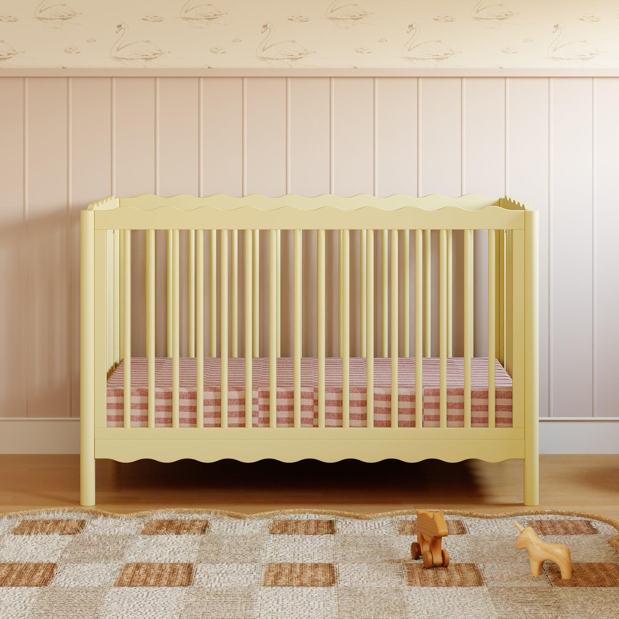 Babyletto Swell 4-in-1 Convertible Crib with Toddler Bed Conversion Kit Convertible Cribs Babyletto