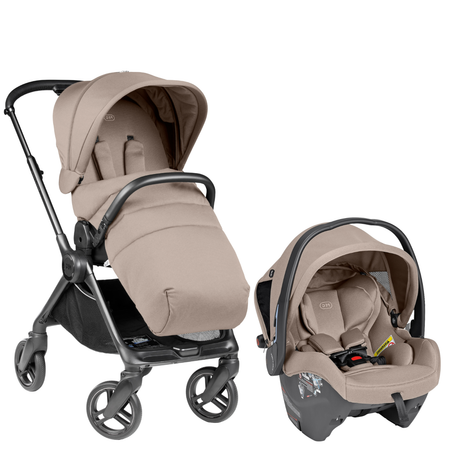 Switch Modular Stroller + Primo Viaggio Nido Car Seat Strollers - Travel Systems Peg Perego Desert