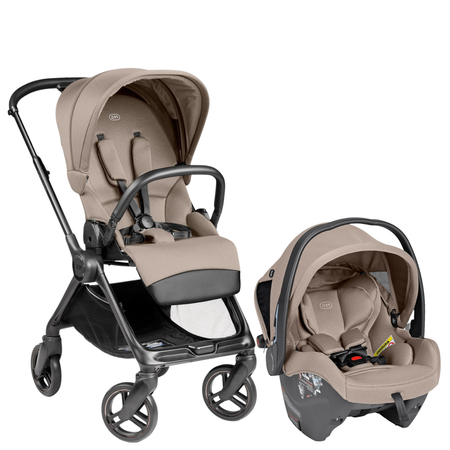 Switch Modular Stroller + Primo Viaggio Nido Car Seat Strollers - Travel Systems Peg Perego Desert