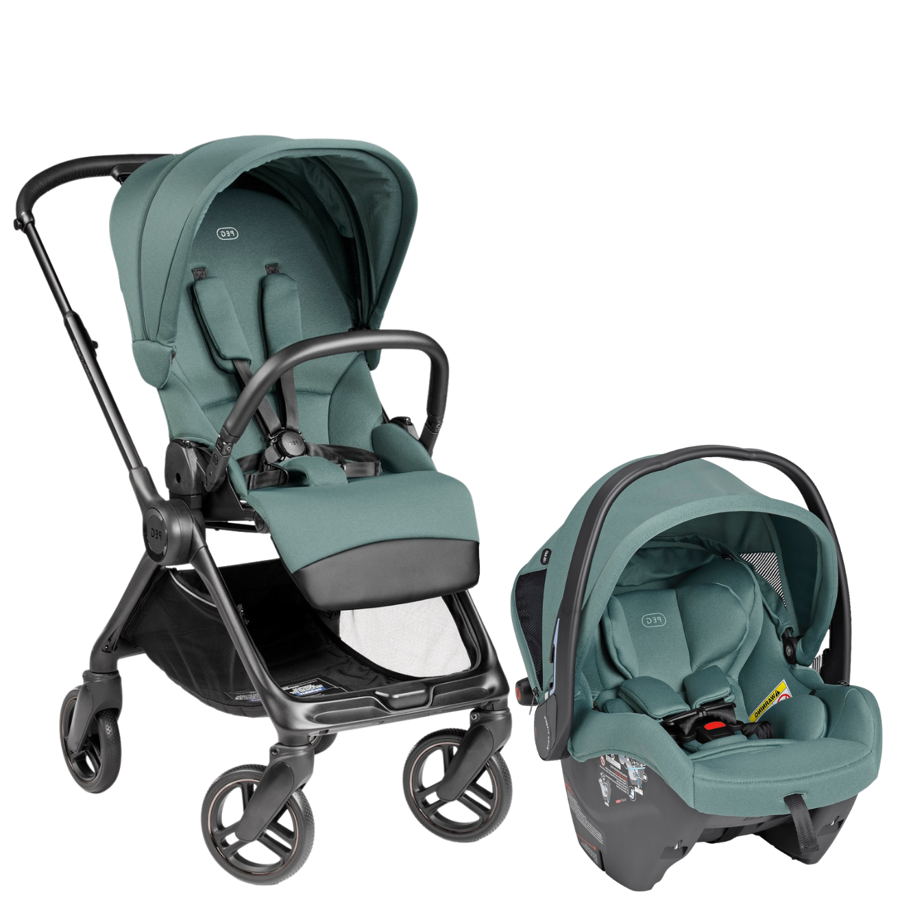 Switch Modular Stroller + Primo Viaggio Nido Car Seat Strollers - Travel Systems Peg Perego Jade