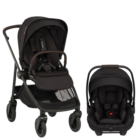 SWIV Stroller + PIPA AIRE RX Strollers - Travel Systems Nuna Caviar / Chocolate