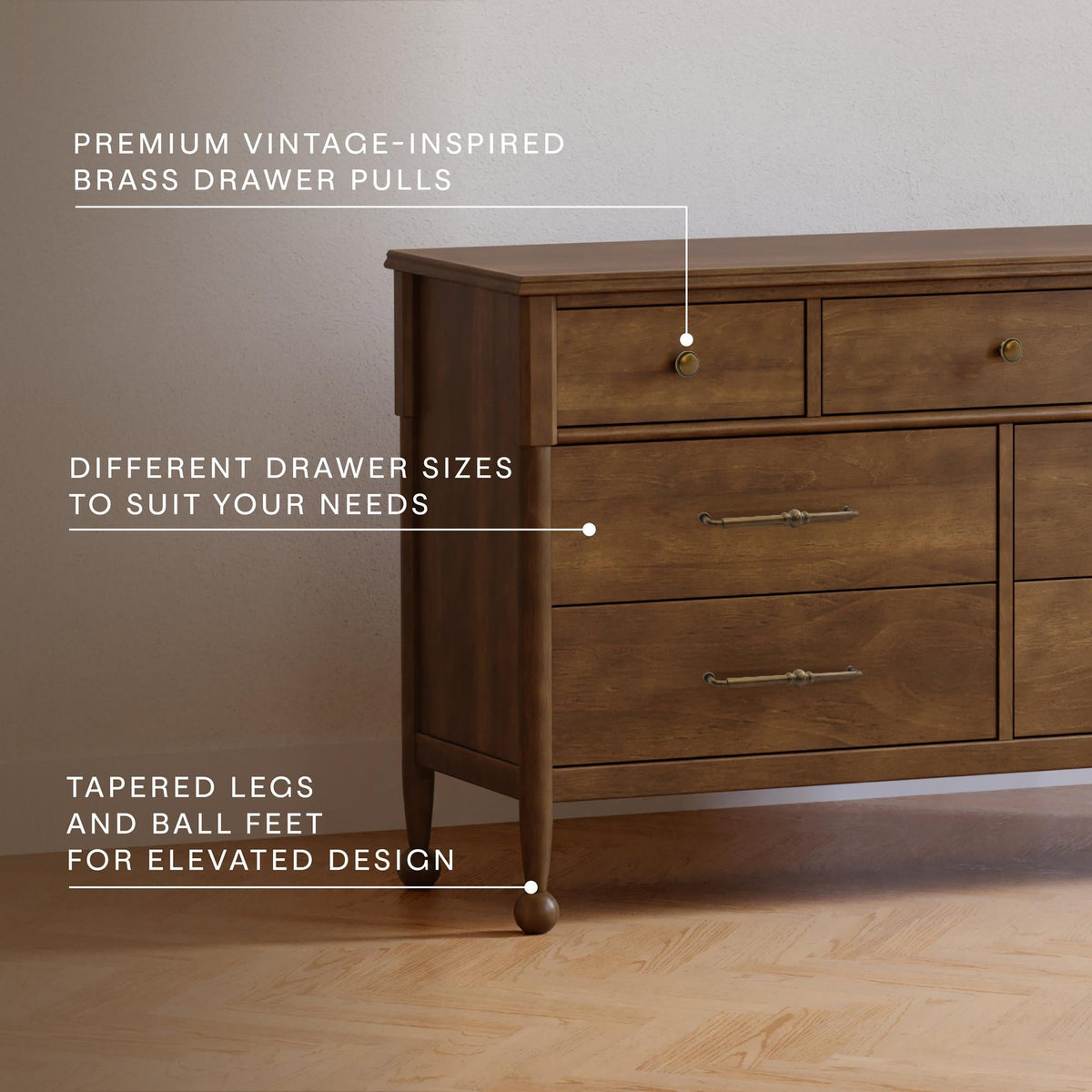 Namesake Alouette 7-Drawer Wide Dresser (56”) Dressers Namesake