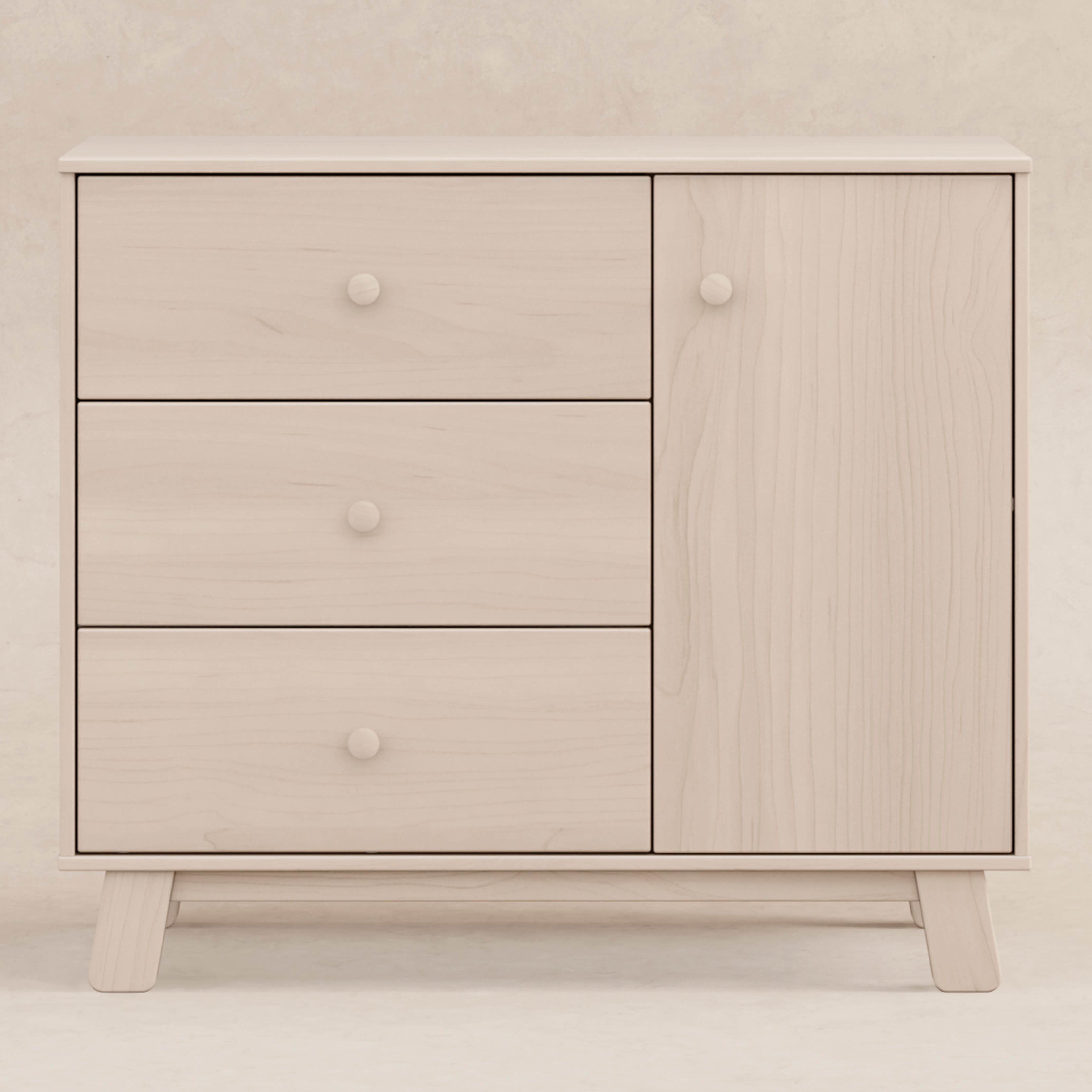 Hudson Modern 3-Drawer Dresser Dressers Babyletto Washed Natural