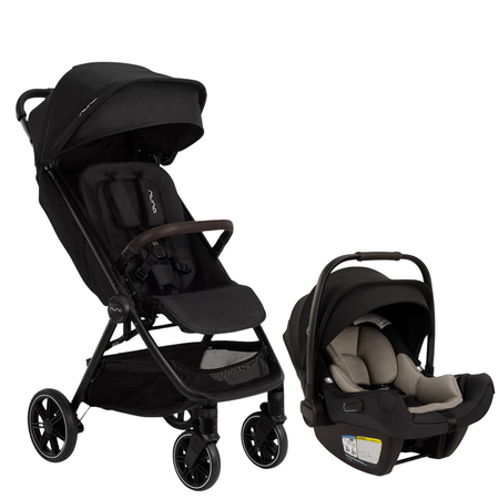 TRVL lx + PIPA AIRE - Caviar Strollers - Travel Systems Nuna Caviar / Chocolate