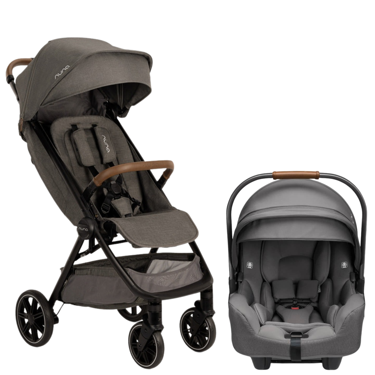 Nuna TRVL lx + PIPA RX Compact Travel System - Caviar / Chocolate