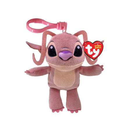 Beanie Floppy Clips Stuffed Animals TY Angel Alien Pink Floppy Clip
