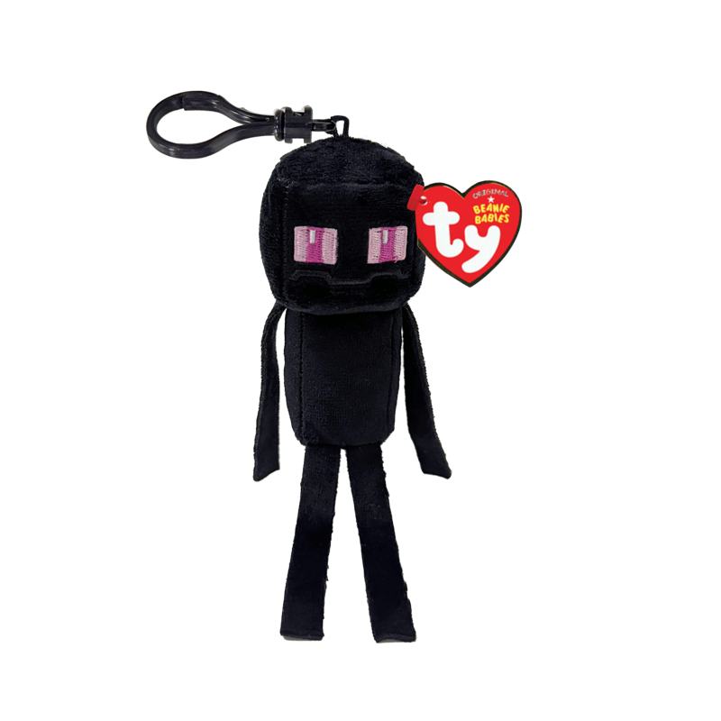 Beanie Floppy Clips Stuffed Animals TY Enderman - Minecraft Black Floppy Clip