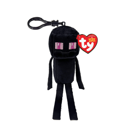 Beanie Floppy Clips Stuffed Animals TY Enderman - Minecraft Black Floppy Clip