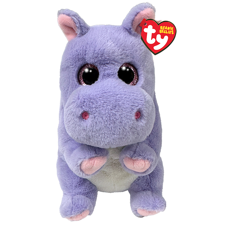 Beanie Bellies Stuffed Animals TY Henrietta - Purple Hippo