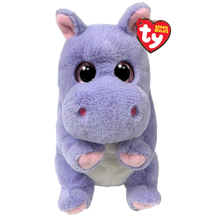 Beanie Bellies Stuffed Animals TY Henrietta - Purple Hippo