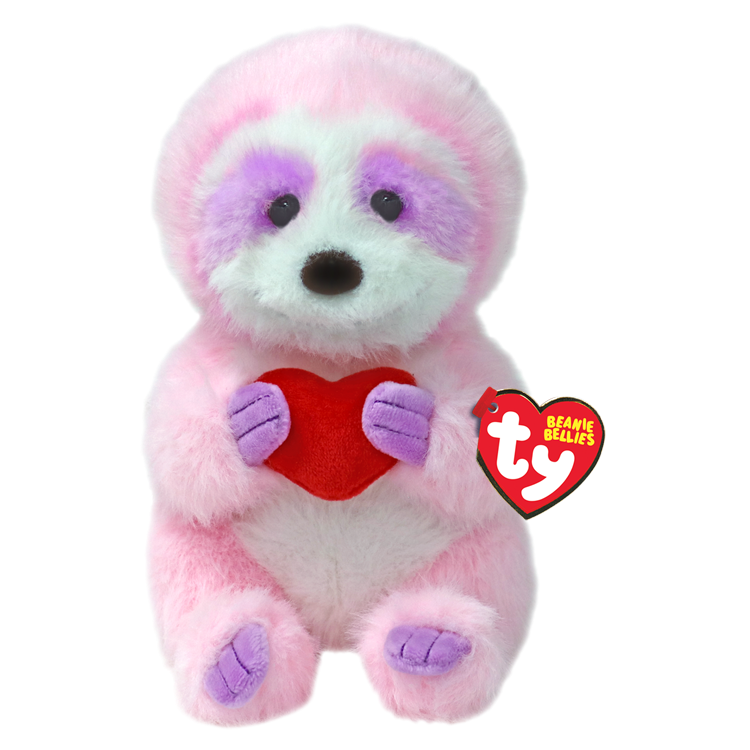 Beanie Bellies Stuffed Animals TY Tart - Pink Sloth