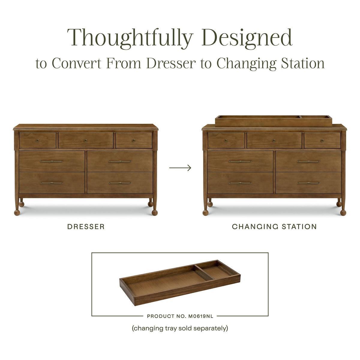 Namesake Alouette 7-Drawer Wide Dresser (56”) Dressers Namesake