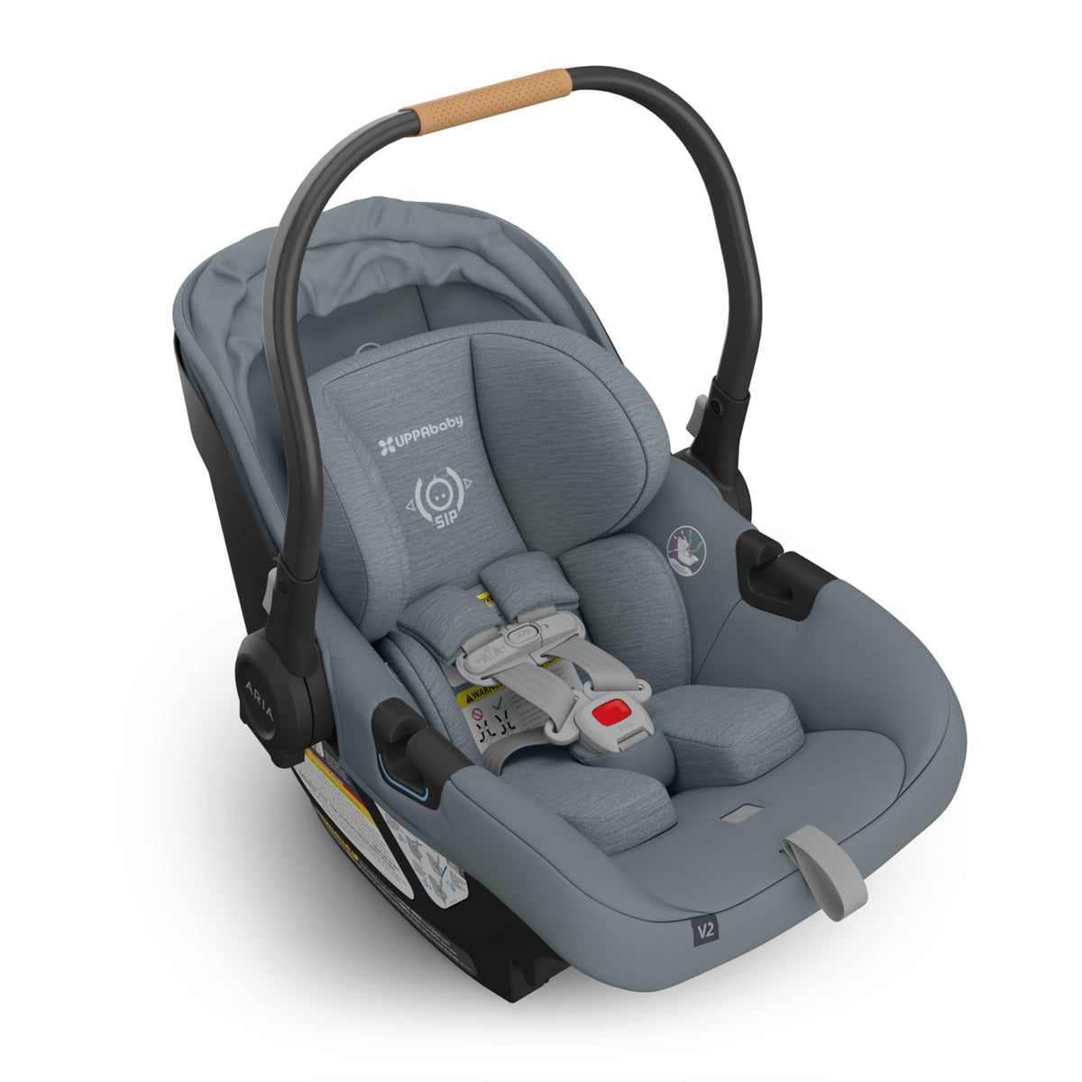 uppababy v2 car seat UPPAbaby Aria V2 Infant Car Seat Greyson