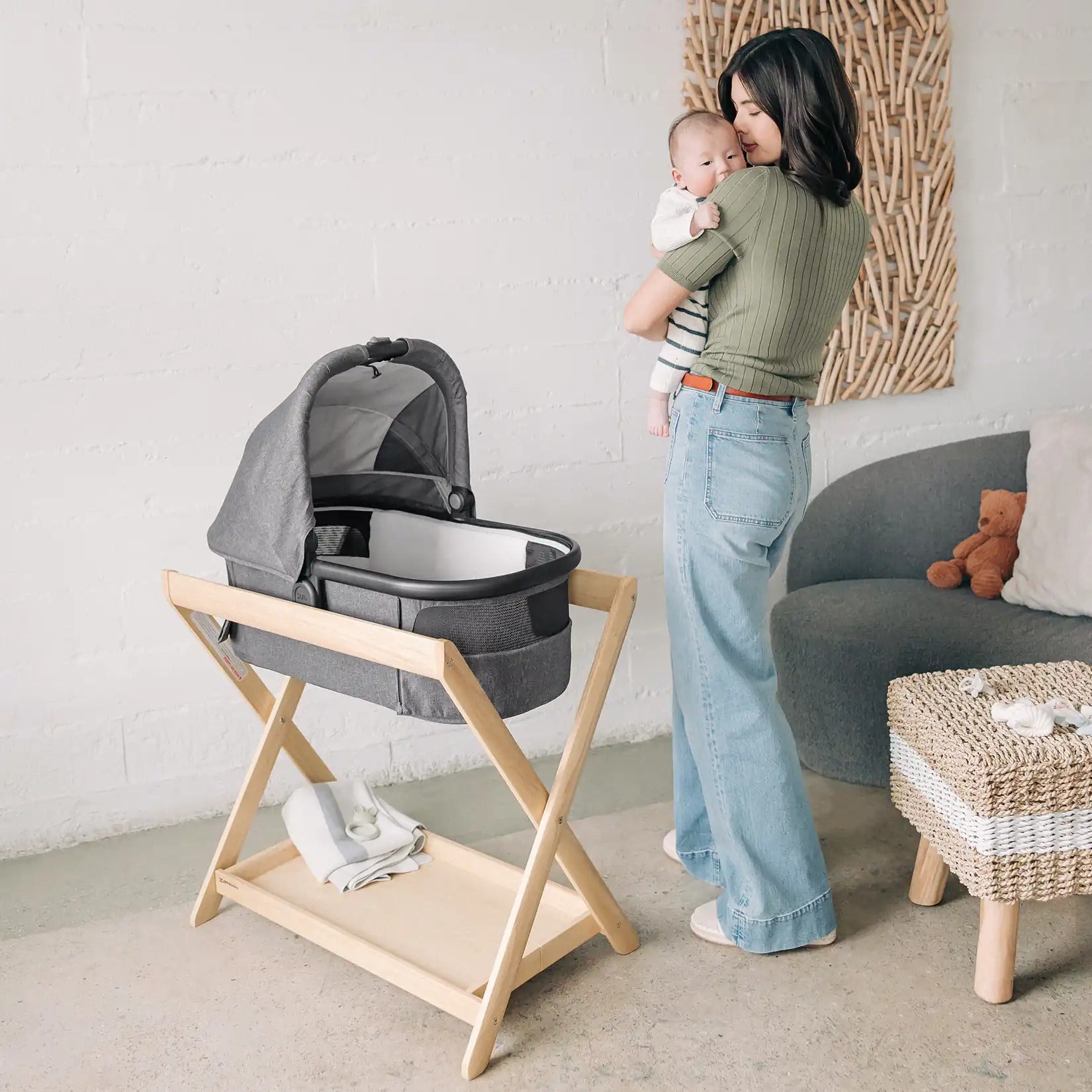 uppababy bassinet grey UPPAbaby Bassinet Stand
