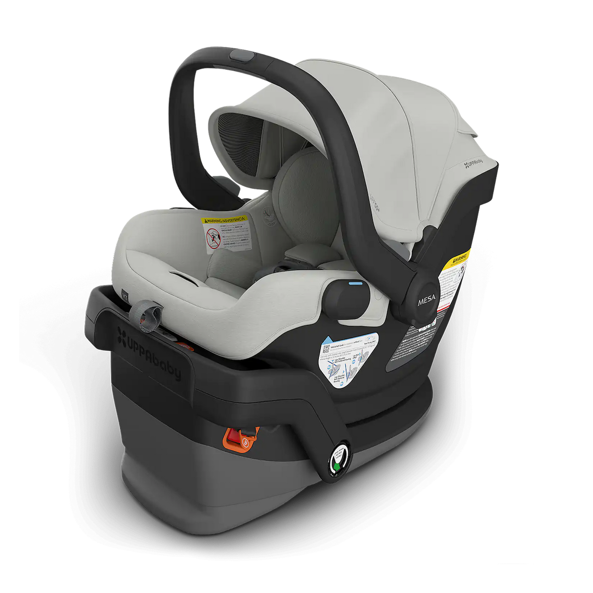 adjust uppababy car seat UPPAbaby Mesa V3 Infant Car Seat - Ada - Sandstone Mélange | Carbon Frame