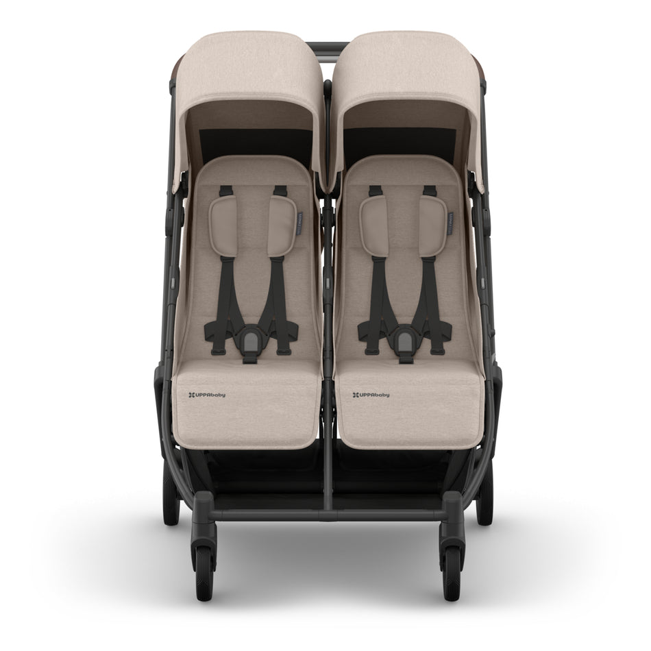 Minu Duo Side by Side Compact Double Stroller - Ada Beige - Store Pickup Only