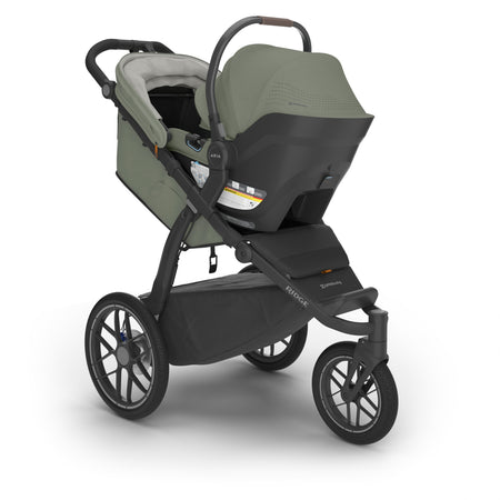 UPPAbaby RIDGE V2 Jogging Stroller + Bassinet V3 - Evelyn Meadow Green