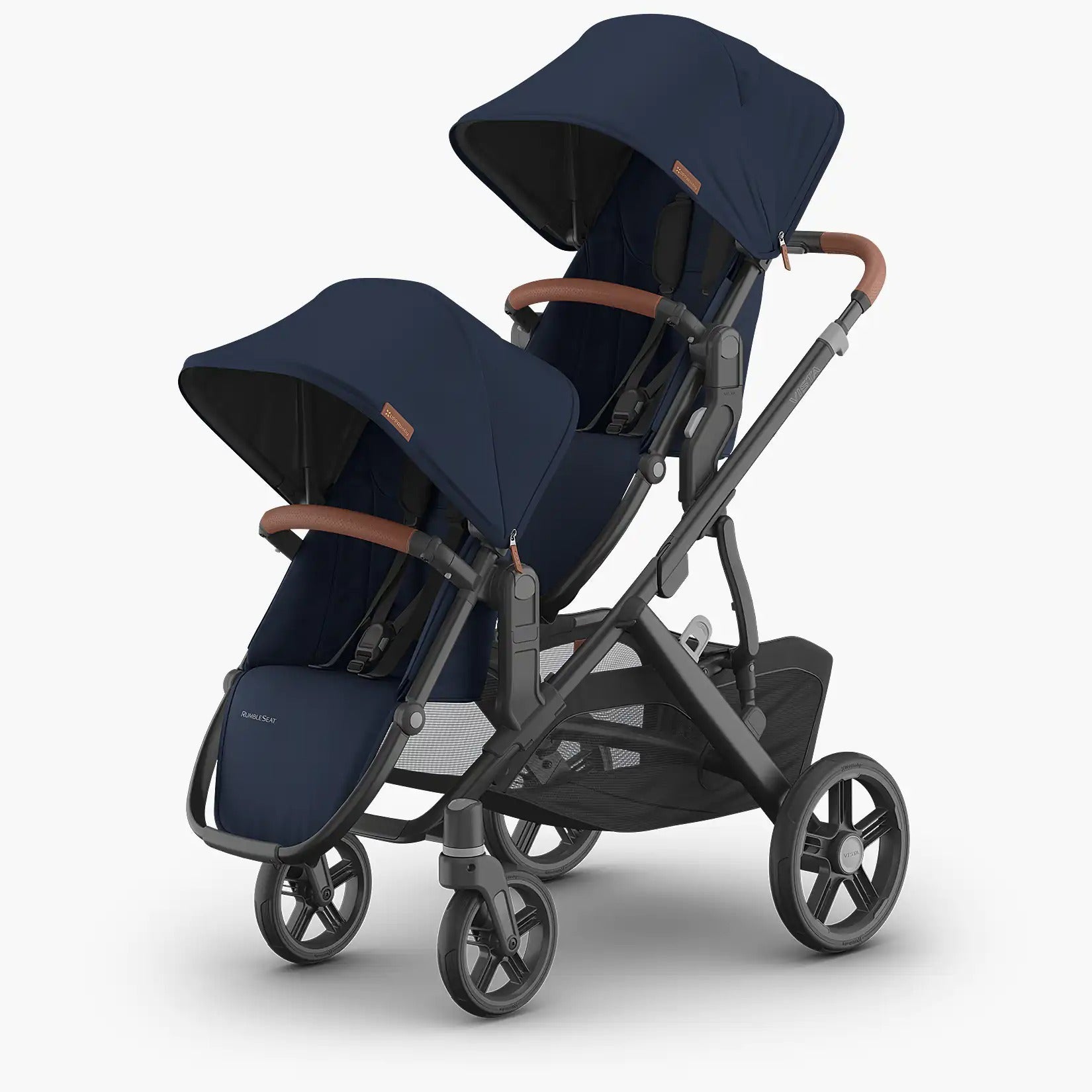 UPPAbaby Vista V3 Double Stroller - Callum (Stone Blue - Silver